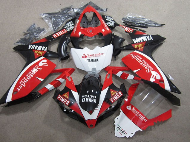 Carenados Moto Yamaha YZF R1 2007-2008 - Rojo Blanco Negro Volvo Santander Fimer Baratos