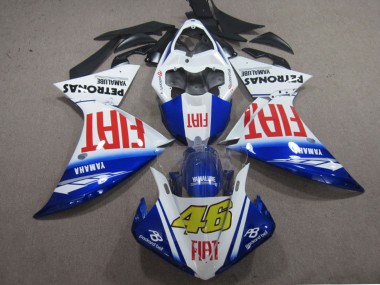 Carenados Moto Yamaha YZF R1 2009-2011 - Blanco Azul Rojo Fiat 46 Baratos