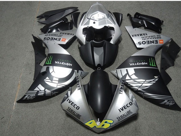 Carenados Moto Yamaha YZF R1 2009-2011 - Plata Negro Mate Verde Monstruo Iveco Yamalube ENEOS Semakin Didepan Baratos