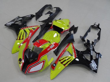 Carenados Moto BMW S1000RR 2009-2014 - Neon Amarillo Rojo Negro Brillante Monstruo Baratos