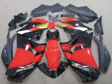 Carenados Moto Honda CBR125R 2011-2016 - Rojo Oro Negro Brillante Baratos