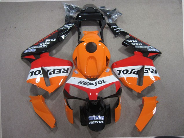 Carenado Moto Honda CBR600RR 2003-2004 - Naranja Blanco Rojo Negro Brillante Repsol Baratos