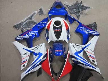 Carenado Moto Honda CBR600RR 2007-2008 - Blanco Rojo Azul HRC Baratos