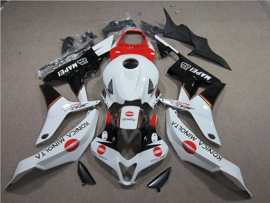Carenados Moto Honda CBR600RR 2007-2008 - Blanco Rojo Negro Brillante Konica Minolta MAPEI Baratos