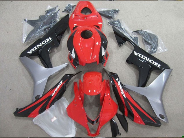 Carenado Moto Honda CBR600RR 2007-2008 - Plata Rojo Negro Brillante Baratos