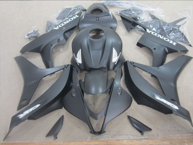 Carenado Moto Honda CBR600RR 2007-2008 - Negro Mate Blanco Calcomanías Baratos