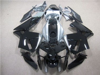 Carenado Moto Honda CBR600RR 2007-2008 - Plata Negro Brillante Baratos