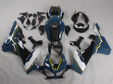 Carenados Moto Honda CBR1000RR 2017-2023 - Azul Blanco Amarillo Negro Brillante Shocker Baratos