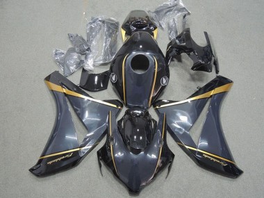 Carenados Moto Honda CBR1000RR 2008-2011 - Azul Oscuro Oro Negro Brillante Fireblade Baratos