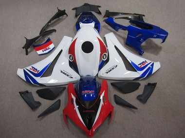 Kits Carenados Moto Honda CBR1000RR 2008-2011 - Blanco Rojo Azul HRC Baratos