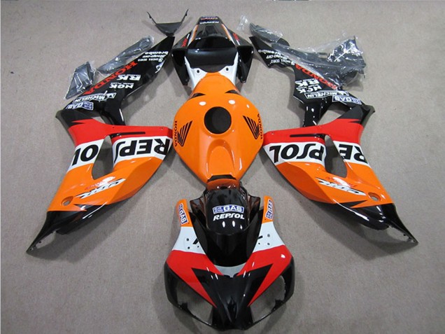 Kits Carenados Moto Honda CBR1000RR 2006-2007 - Naranja Blanco Rojo Negro Brillante Repsol Baratos