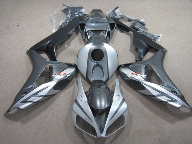 Carenados Moto Honda CBR1000RR 2006-2007 - Plata Gris Negro Mate Fireblade Baratos