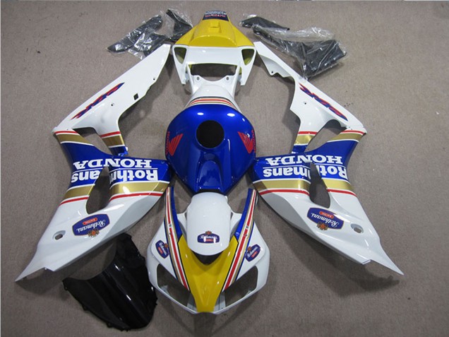 Carenados Moto Honda CBR1000RR 2006-2007 - Blanco Azul Amarillo Oro Rothmans Baratos