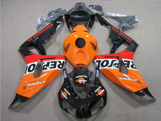 Carenado Moto Honda CBR1000RR 2006-2007 - Naranja Blanco Rojo Negro Brillante Repsol Baratos