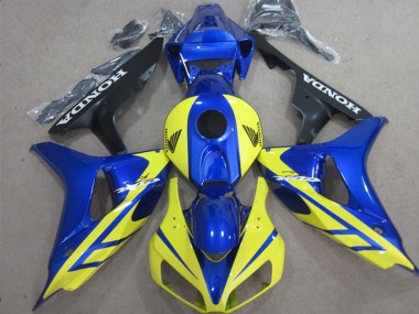 Carenados Moto Honda CBR1000RR 2006-2007 - Azul Amarillo Negro Brillante Baratos