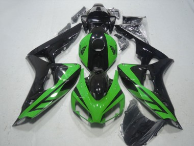 Carenado Moto Honda CBR1000RR 2006-2007 - Verde Negro Brillante Baratos