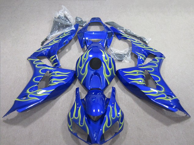 Carenados Moto Honda CBR1000RR 2006-2007 - Azul Verde Llama Baratos