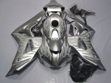 Carenados Moto Honda CBR1000RR 2006-2007 - Plata Blanco Llama Baratos