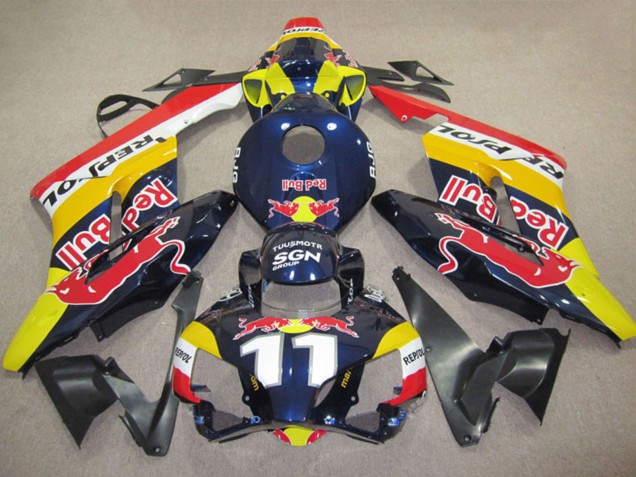 Carenados Moto Honda CBR1000RR 2004-2005 - Amarillo Azul Blanco Rojo Bull Repsol 11 Baratos