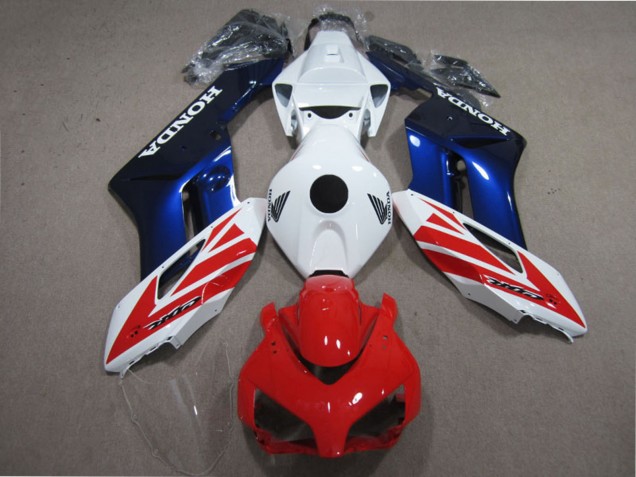 Kits Carenado Moto Honda CBR1000RR 2004-2005 - Blanco Rojo Azul Baratos