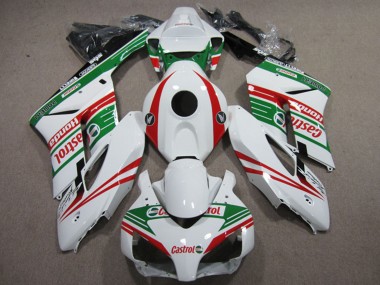Carenados Moto Honda CBR1000RR 2004-2005 - Blanco Rojo Verde Castrol Baratos