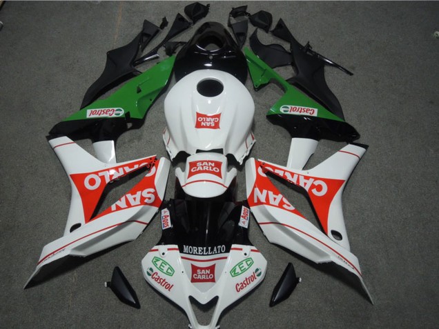 Carenados Moto Honda CBR1000RR 2004-2005 - Blanco Rojo Verde Negro Brillante San Carlo Castrol Baratos