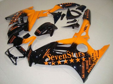 Carenados Moto Honda CBR600 F3 1995-1996 - Naranja Negro Brillante SevenStars Baratos
