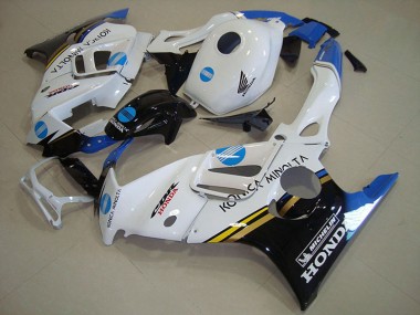 Carenados Moto Honda CBR600 F3 1995-1996 - Blanco Azul Negro Brillante Konica Minolta Baratos