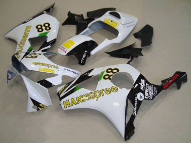 Carenados Moto Honda CBR900RR 954 2002-2003 - Blanco Amarillo Negro Brillante Hannspree 88 Baratos