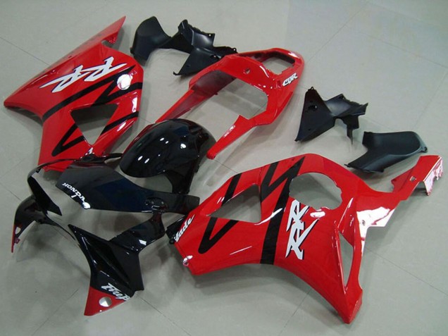 Carenados Moto Honda CBR900RR 954 2002-2003 - Rojo Negro Brillante Raya Baratos