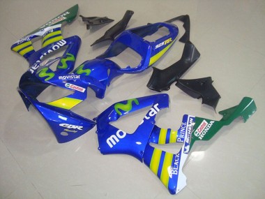 Carenados Moto Honda CBR900RR 929 2000-2001 - Azul Amarillo Verde MoviStar Castrol Baratos