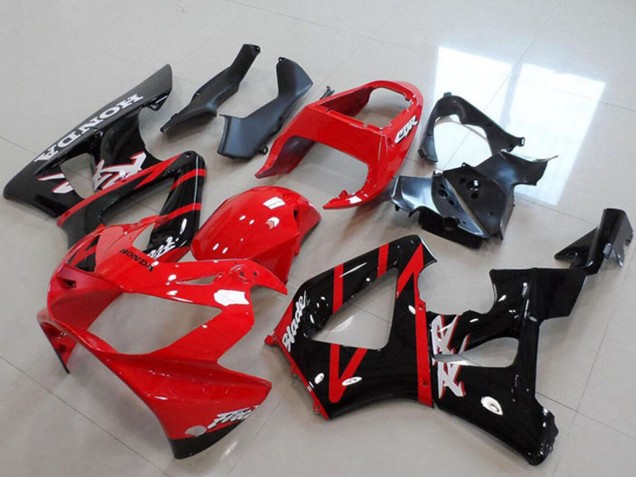 Carenados Moto Honda CBR900RR 929 2000-2001 - Rojo Negro Brillante Raya Baratos