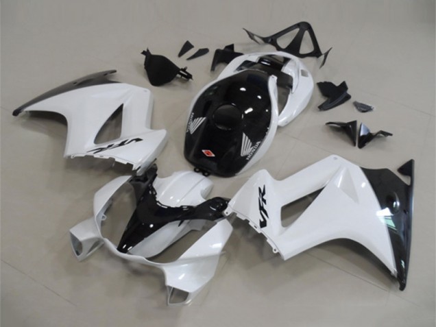 Carenados Moto Honda VFR 800 2002-2013 - Blanco Negro Brillante Baratos