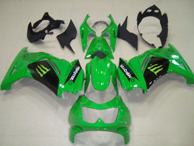 Carenados Moto Kawasaki ZX250R 2008-2012 - Verde Negro Monstruo Baratos