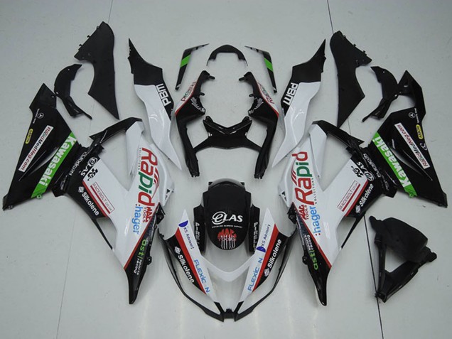 Carenados Moto Kawasaki ZX6R 2013-2018 - Blanco Verde Negro Rojo Rapid Baratos