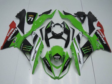 Carenados Moto Kawasaki ZX6R 2013-2018 - Verde Blanco Negro Rojo Monstruo Baratos