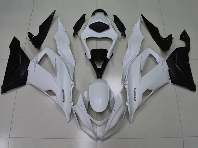 Carenados Moto Kawasaki ZX6R 2013-2018 - Blanco Negro 636 Baratos