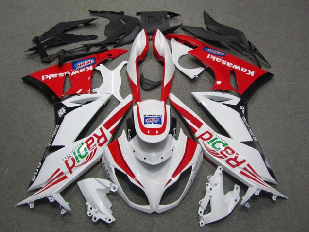 Carenados Moto Kawasaki ZX6R 2009-2012 - Blanco Rojo Negro Rapid Baratos