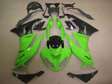 Carenados Moto Kawasaki ZX6R 2009-2012 - Verde Negro Brillante Negro Mate Baratos