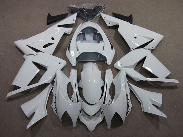 Carenados Moto Kawasaki ZX10R 2004-2005 - Blanco Negro Calcomanía Baratos