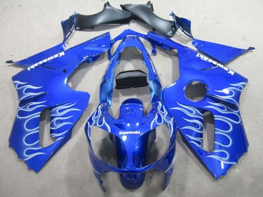 Carenados Moto Kawasaki ZX12R 2002-2006 - Azul Blanco Llama Baratos