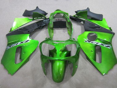 Carenados Moto Kawasaki ZX12R 2000-2001 - Verde Negro Mate Baratos