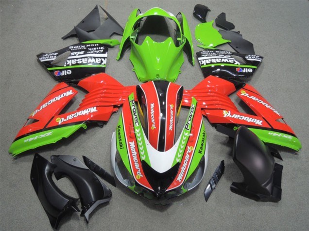 Carenados Moto Kawasaki ZX14R ZZR1400 2006-2011 - Verde Rojo Blanco Negro Elf Motocard Baratos