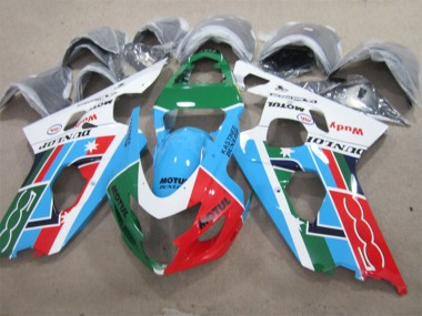 Carenados Moto Suzuki GSXR 600 2001-2003 - Blanco Azul Verde Rojo Motul Baratos