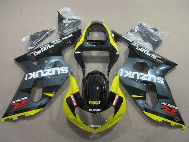 Carenados Moto Suzuki GSXR 600 2001-2003 - Negro Amarillo Motul Baratos