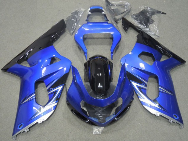 Carenados Moto Suzuki GSXR 600 2001-2003 - Azul Blanco Negro Brillante Baratos