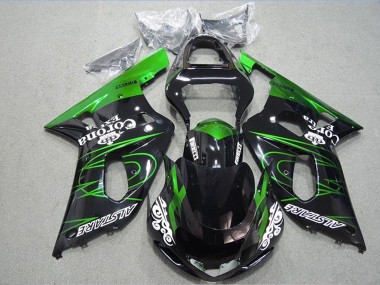Carenados Moto Suzuki GSXR 600 2001-2003 - Negro Brillante Verde Corona Extra Alstare Baratos