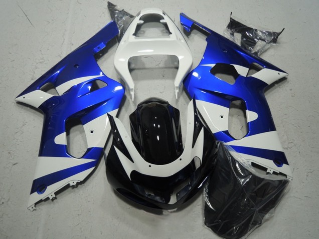 Carenados Moto Suzuki GSXR 600 2001-2003 - Blanco Azul Negro Brillante Baratos