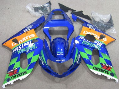 Carenados Moto Suzuki GSXR 600 2001-2003 - Azul Naranja Verde Telefumica MoviStar Baratos