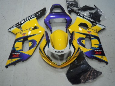 Carenados Moto Suzuki GSXR 600 2001-2003 - Amarillo Púrpura Negro Baratos